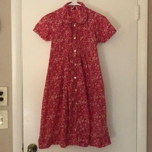 Vintage Pink Floral Dress Size S